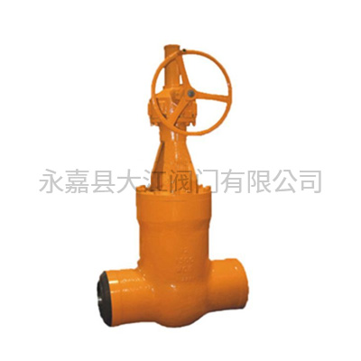 蝸輪美標高壓焊接閘閥